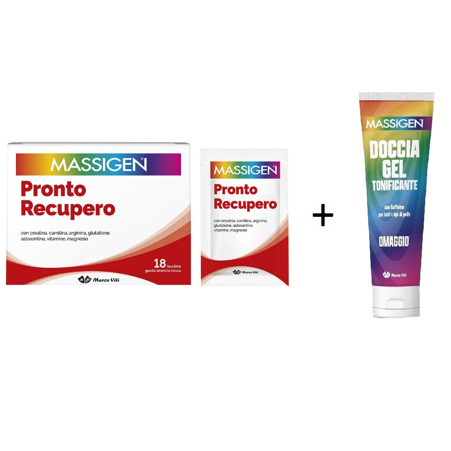 Massigen Pronto Recupero 18 Buste + Doccia Gel 150ml