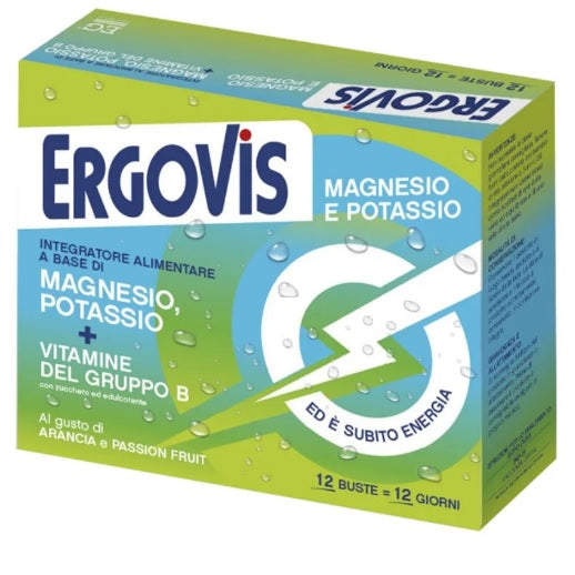 Ergovis Magnesio E Potassio + Vitamine Del Gruppo B 12 Buste