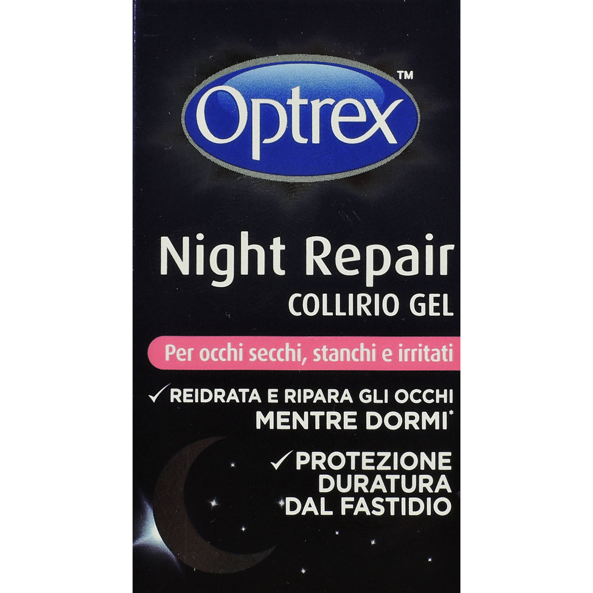 Optrex Night Repair - Collirio gel per occhi secchi, stanchi e irritati -  10 ml