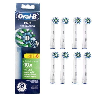 Oralb Pro Testine Di Ricambio Cross Action 8 Pezzi