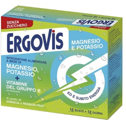 Ergovis Magnesio Potassio Vitamine B Senza Zucchero 12 Buste