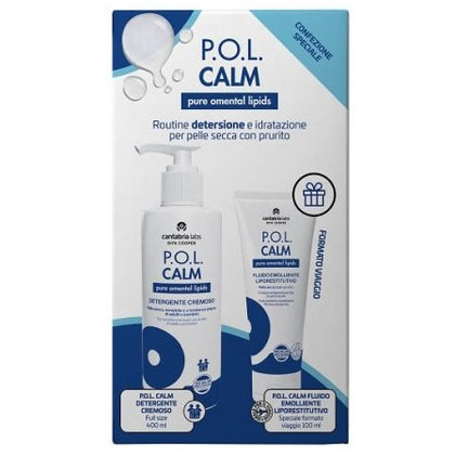 Pol Calm Detergente Cremoso 400ml + Fluido Emolliente 100ml