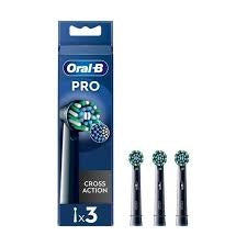 Oral-B Pro Testine Cross Action Black 3 Pezzi