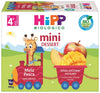 HIPP BIO MINI DESSERT MELA PESCA 4 VASETTI X 100 G SENZA ZUCCHERI AGGIUNTI E SENZA GLUTINE