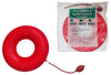 CIAMBELLA GONFIABILE PER INVALIDI IN GOMMA ROSSA TEAM DELUXE CON POMPA 43CM DIAMETRO