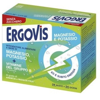 Ergovis Magnesio Potassio Vitamine B Senza Zucchero 24 Buste