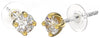 BJT391 ORECCHINO QUEEN CATHERINE 4MM GOLD PLATED
