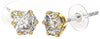 BJT395 ORECCHINO QUEEN CHARLOTTE 6MM GOLD PLATED