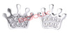 BJT705 ORECCHINI BABY CROWN STAINLESS STEEL