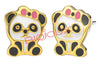 BJT712 ORECCHINI BABY PANDA GOLD PLATED