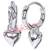 BJT227 ORECCHINI HOOP HEART STAINLESS STEEL