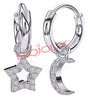 BJT228 ORECCHINI STAR&MOON STAINLESS STEEL