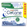 Lines Cotone Bio Ultra Notte 10p