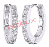 BJT727 ORECCHINI WHITE CRYSTAL STAINLESS STEEL