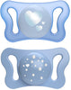 CHICCO SUCCHIETTO MICRO AZZURRO SILICONE 0-2M 2 PEZZI