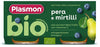 PLASMON OMOGENEIZZATO BIO PERA MIRTILLI 2 VASETTI X 80 G
