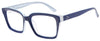 OCCHIALE PREMONTATO DA LETTURA T-VEDO WIDE BLU +2,00