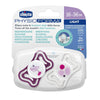 CHICCO SUCCHIETTO LIGHT ROSA SILICONE 16-36M 2 PEZZI