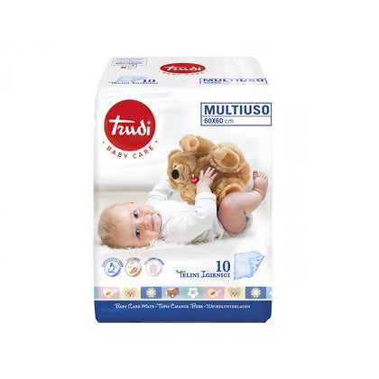 Trudi Baby Care Telini Multiuso 60x60 Cm 10 Pezzi