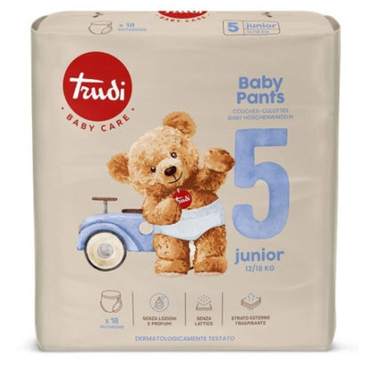 Trudy Baby Care Baby Pants Taglia 5 Junior 12/18 Kg 18 Pezzi