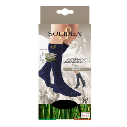Solidea Socks For You Merino Bamboo Funny Nero L