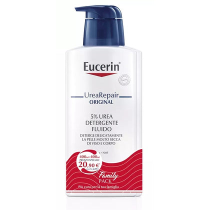 Eucerin Fluido Dettergente Urea 400ml Pacco Doppio