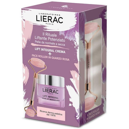 Lierac Lift Integral Crema 50ml + Face Roller In Quarzo Rosa