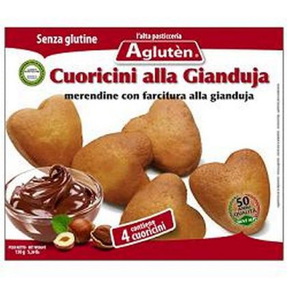 AGLUTEN CUORICINI GIANDUJA150G