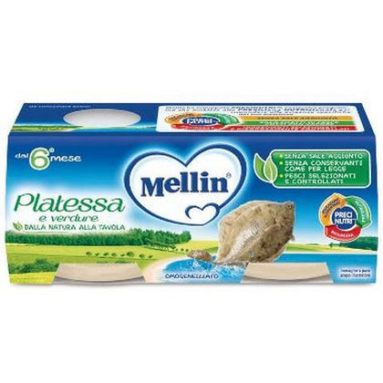 MELLIN OMOGENEIZZATO PLATESSA 2X80G