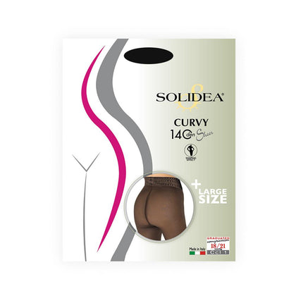 Solidea Collant Curvy 140 Sheer Nerol Taglia 4l-xl