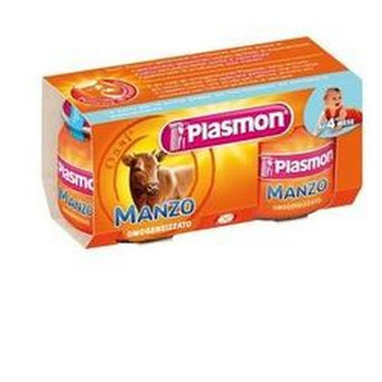 Plasmon Omogeneizzato Manzo 80gx2 Pezzi
