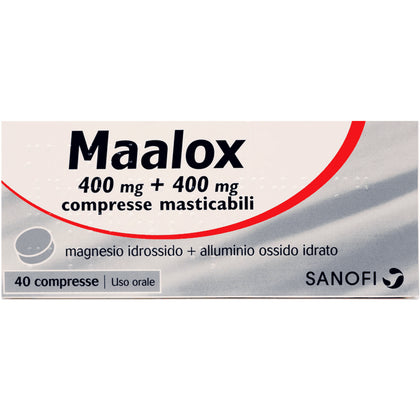 Maalox Compresse Masticabili 400mg+400mg