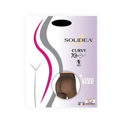 Solidea Collant Curvy Sheer 70 Denari Nero 3ml-xl