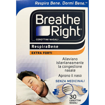 Breath Right Cerotti Nasali Extra Forti 30 Pezzi