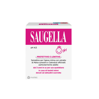 Saugella Girl 10 Salviette Intime