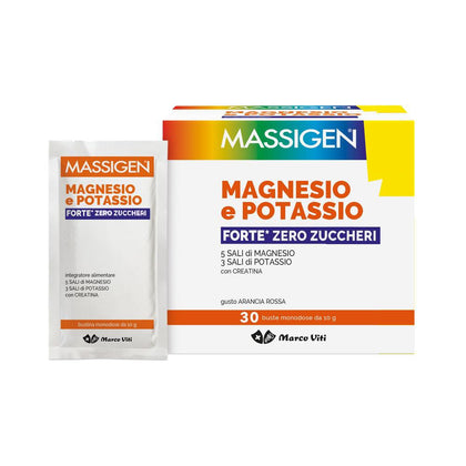Massigen Magnesio E Potassio Forte Zero Zuccheri 24+6 Buste