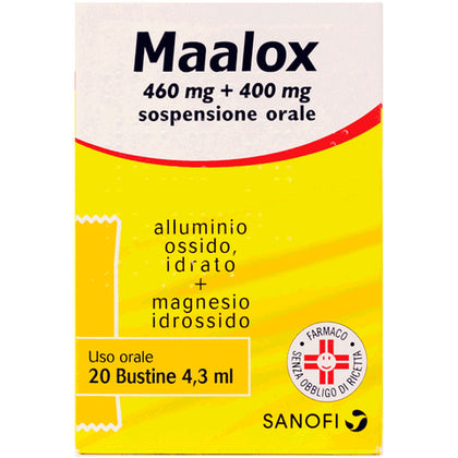 Maalox 20 Buste Sospensione Orale 460+400mg