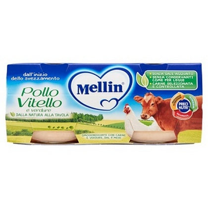 MELLIN OMOGENEIZZATO POL/VIT/VER 2X80G