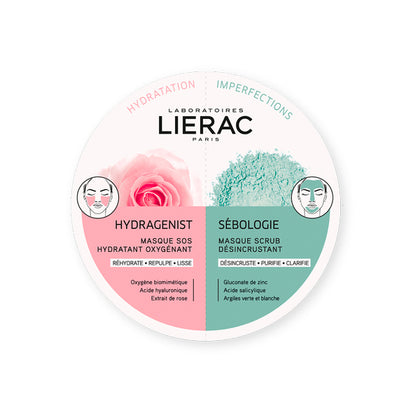 Lierac Hydragenist X Sebologie Duo Mask 2x6ml