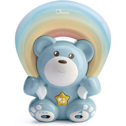 Chicco Orsetto Arcobaleno Proiettore Musicale Azzurro 0+mesi