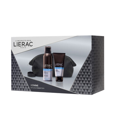 LIERAC UOMO COFANETTO DOPO BARBA+MOUSSE RASATURA+TROUSSE