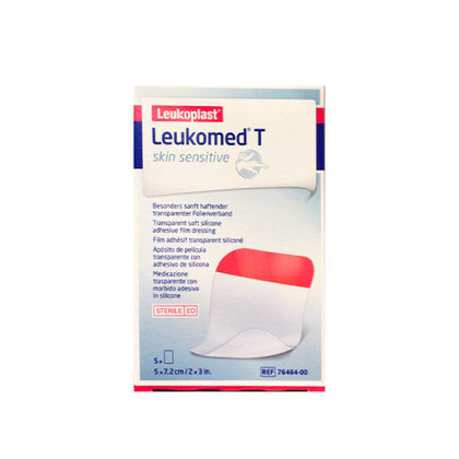 LEUKOMED T PLUS SKIN SENSITIVE MEDICAZIONE PO 5X7,2CM 5 PEZZ