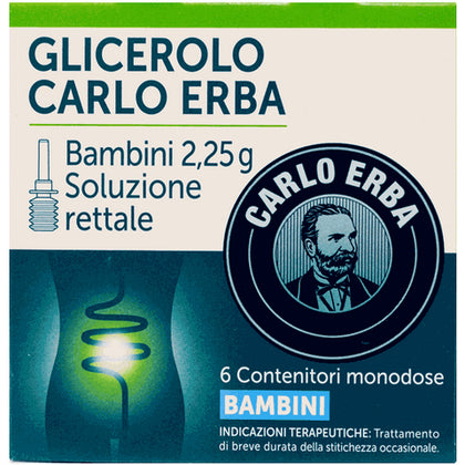 Glicerolo Carlo Erba Bambini 6 Microclismi 2,25g