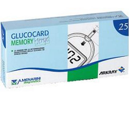 GLUCOCARD MEMORY STRIPS 25 STRISCE