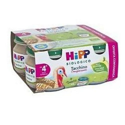 HIPP BIO OMOGENEIZZATO TACCHINO 80G 4 PEZZI