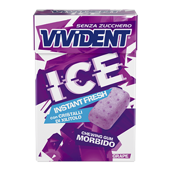 Vivident Ice Instant Fresh Grape Chewing Gum 27g