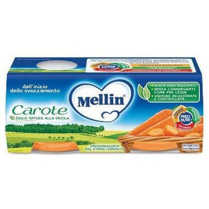 MELLIN OMOGENEIZZATO CAROTE 2X80G