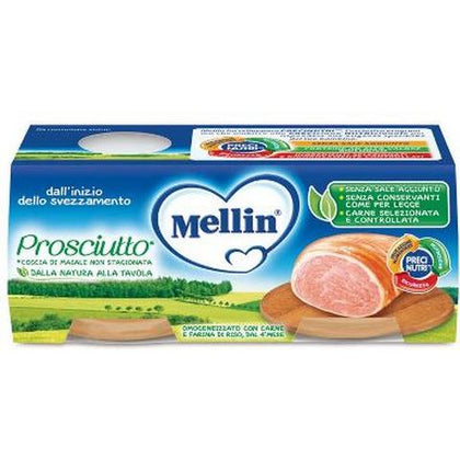 MELLIN OMOGENEIZZATO PRCIUTTO 2X80G