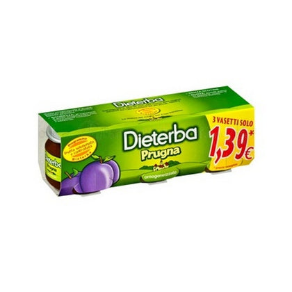 DIETERBA OMOGENEIZZATO PRUGNA 3 PEZZI 80G