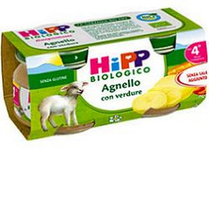 HIPP BIO OMOGENEIZZATO AGNELLO 80G 2 PEZZI